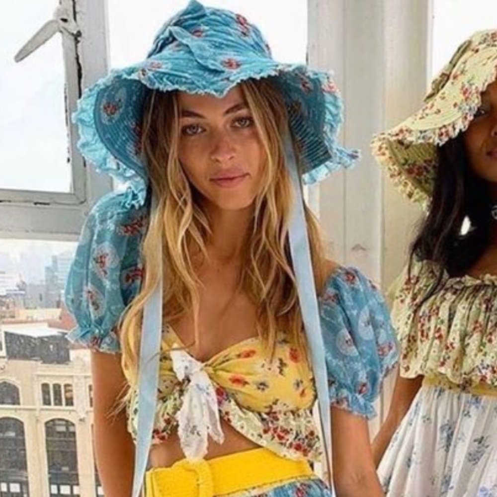 LoveShackFancy “Georgetta” Sun Beach Hat for all Seasons